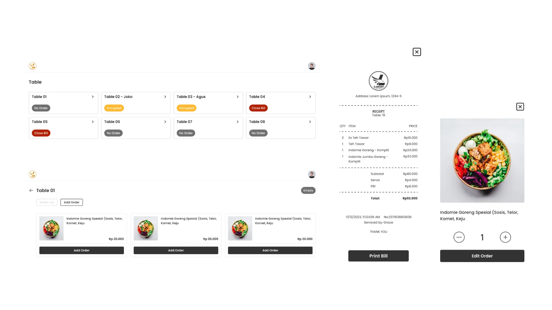 Otium F&B Ordering and Billiards System